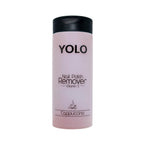 Refect Beauty Yolo Cappuccino nail polish remover bottle with Vitamin E in a light pink container with black cap