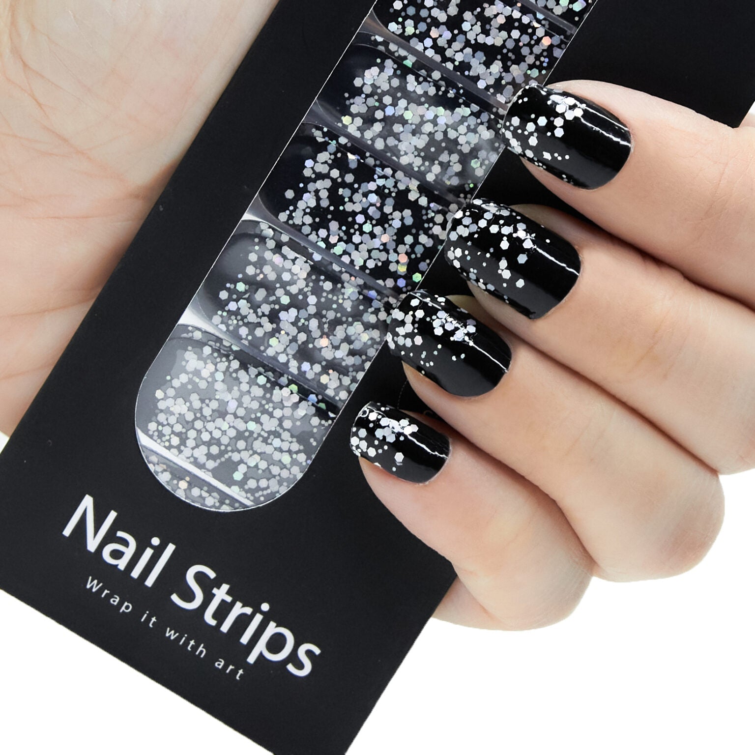 Yolo Nail Strips Wrap It With Art Glitter Secondary image
