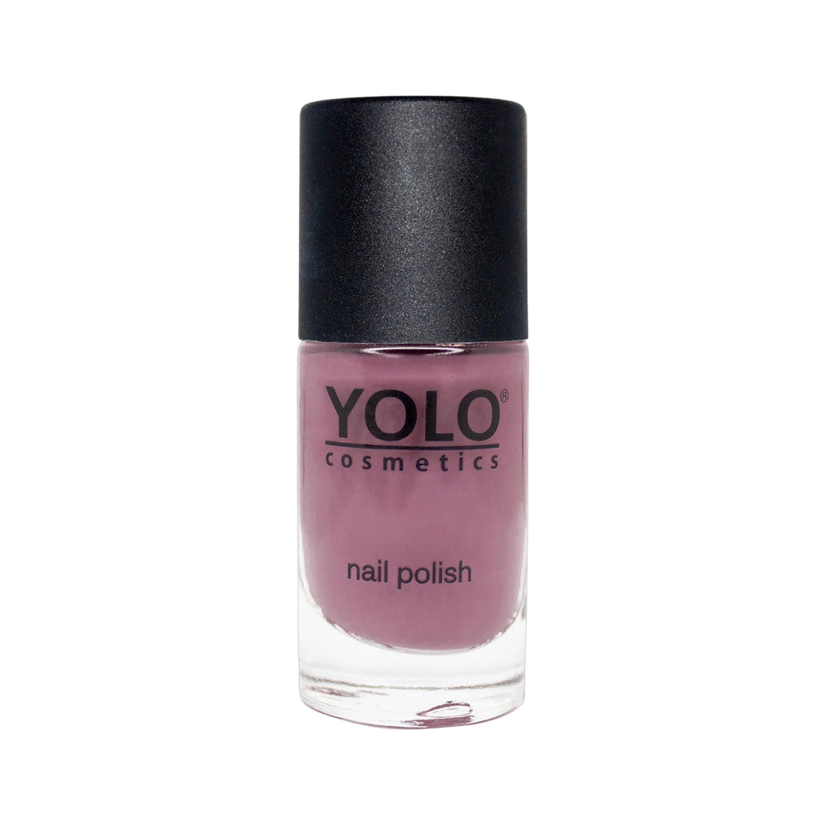 Refect Beauty Yolo Nail Polish in a dusty mauve shade with a smooth creamy finish in a glass bottle. 189