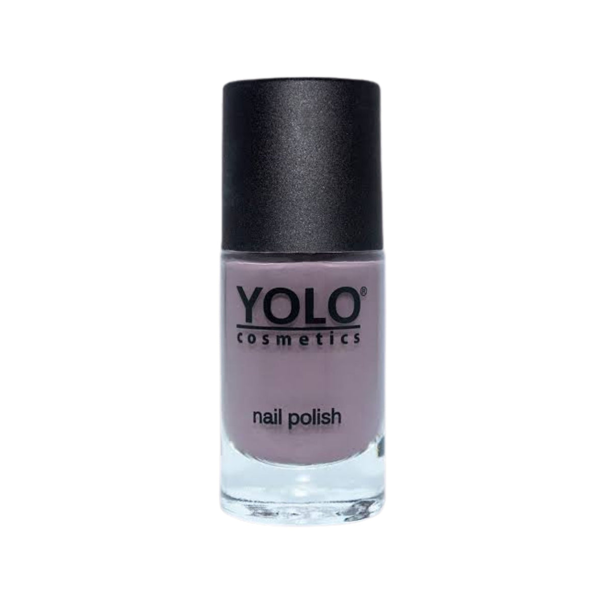 Refect Beauty Yolo Nail Polish Creamy in a soft mauve shade with a smooth, glossy finish in a glass bottle. 203