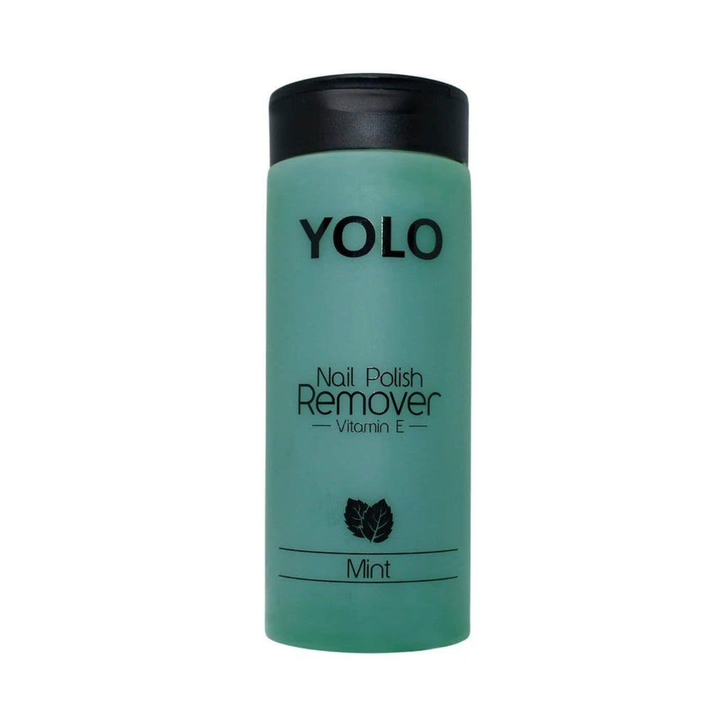 Refect Beauty YOLO mint scented nail polish remover bottle enriched with Vitamin E and castor oil
