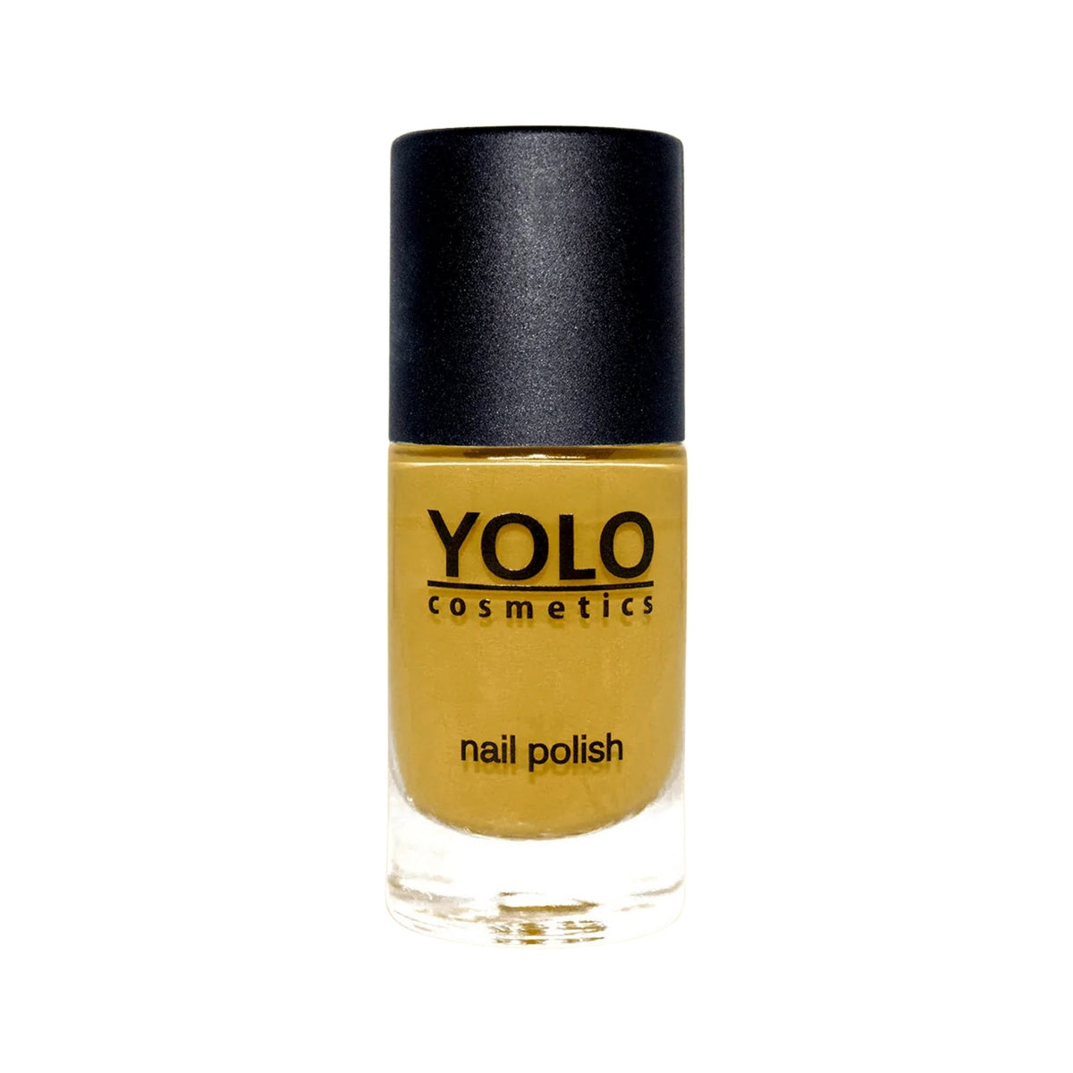 Refect Beauty Yolo Nail Polish in a rich mustard yellow shade with a smooth creamy finish in a glass bottle 217