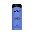 Refect Beauty YOLO nail polish remover bottle in blue with Vitamin E and Sunset fragrance label