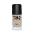 Refect Beauty Yolo nude nail polish bottle with a glossy finish and black cap on a white background