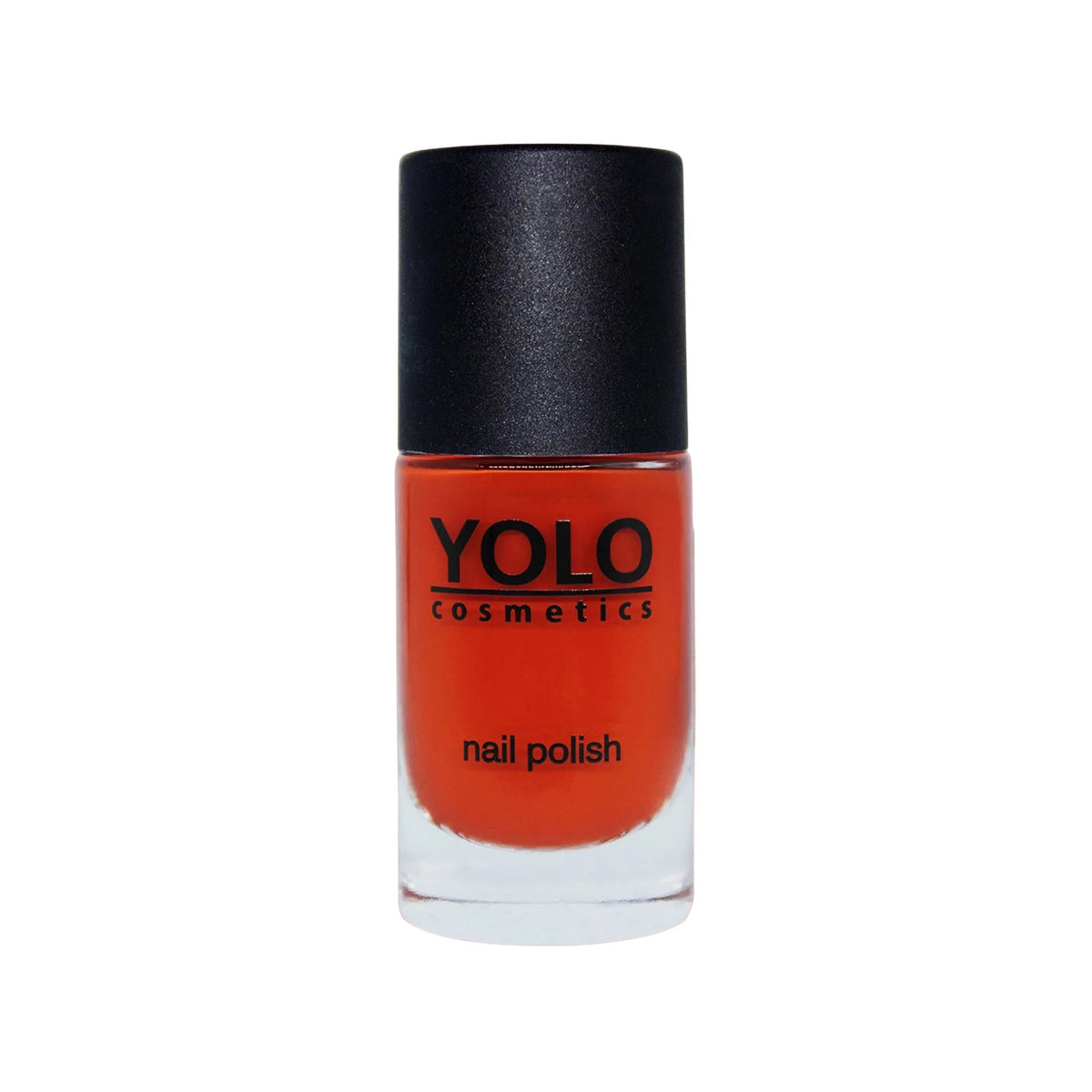 Refect Beauty Yolo Nail Polish in a vibrant orange-red shade with a smooth, creamy, and glossy finish. 196