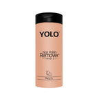 Refect Beauty YOLO peach scented nail polish remover bottle with Vitamin E and castor oil for healthy nails