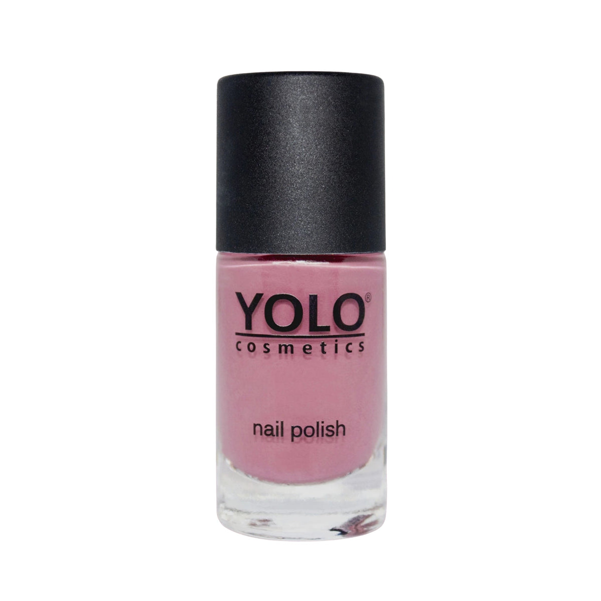 Refect Beauty Yolo Nail Polish in a soft dusty pink shade with a smooth creamy finish in a glass bottle. 230