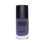 Refect Beauty Yolo Nail Polish in a creamy purple shade with a smooth, opaque finish in a glass bottle.