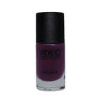 Refect Beauty Yolo Nail Polish Creamy in a deep purple shade with a smooth, glossy finish in a glass bottle.