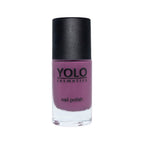 Refect Beauty Yolo Nail Polish Creamy in a rich purple shade with a smooth, glossy finish in a glass bottle.