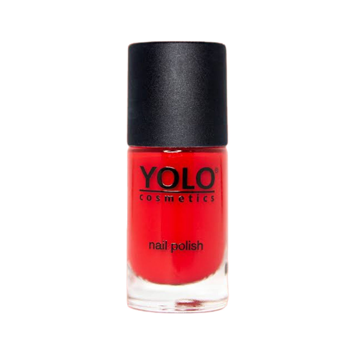 Refect Beauty Yolo Nail Polish in a vibrant red shade with a smooth, glossy, and opaque creamy finish. 218