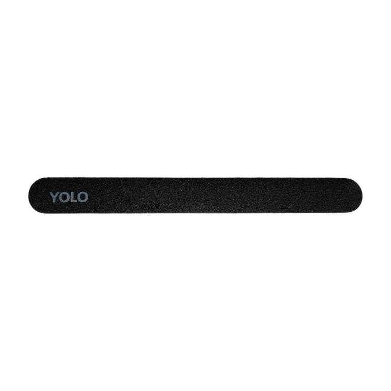 Refect Beauty Yolo two-sided black nail file for shaping and smoothing natural or artificial nails. Main image