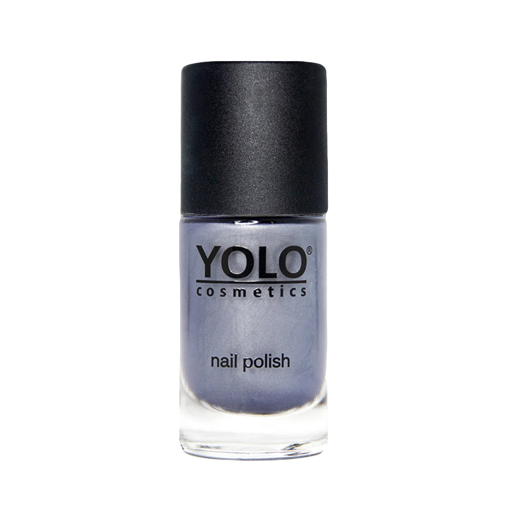 Refect Beauty Yolo Velvet nail polish in a soft grey-purple shade with a smooth, elegant matte finish. Main image