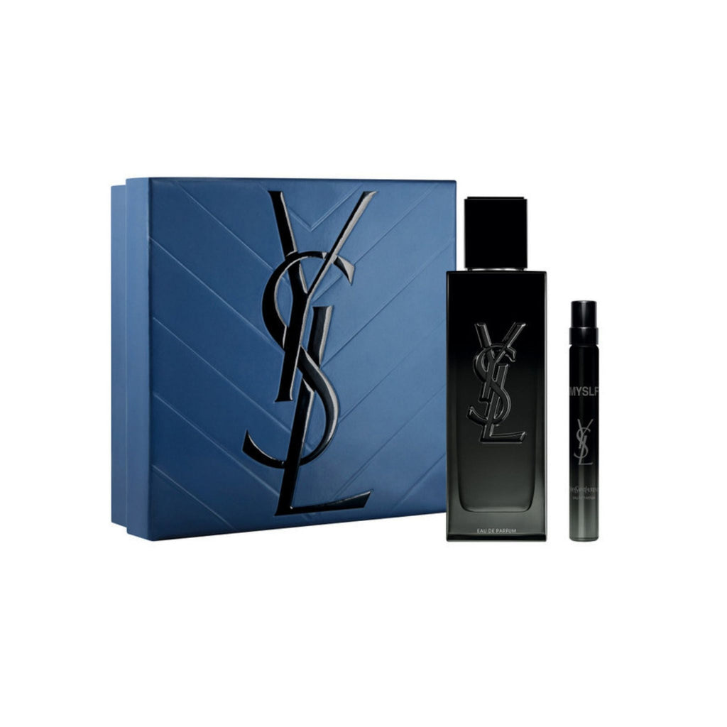 Refect Beauty Yves Saint Laurent Myslf gift set featuring a 100ml eau de parfum bottle and a 10ml travel spray.