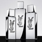 Refect Beauty Yves Saint Laurent MYSLF L'ABSOLU metallic mirror fragrance bottles with iconic YSL logo