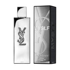 Refect Beauty Yves Saint Laurent MYSLF L'ABSOLU fragrance in a metallic mirror bottle with matching black gift box