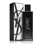 Refect Beauty Yves Saint Laurent MYSLF Eau de Parfum bottle and black and white box with YSL logo