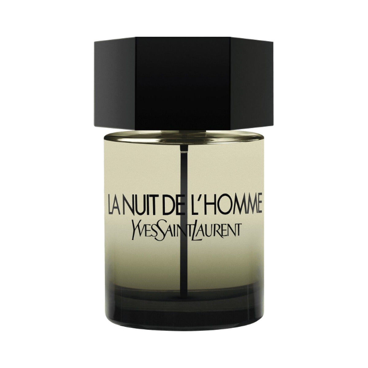 Refect Beauty Yves Saint Laurent La Nuit De L'homme Eau de Toilette in a cylindrical glass bottle with a black cap. Main image