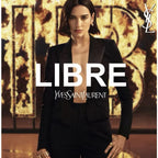 Refect Beauty campaign featuring Dua Lipa in a black blazer promoting Yves Saint Laurent Libre Intense perfume