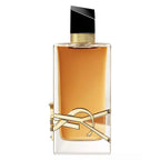 Refect Beauty Yves Saint Laurent Libre Intense perfume bottle with gold YSL logo and amber fragrance liquid