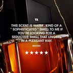 Refect Beauty Yves Saint Laurent Libre Le Parfum bottle with amber liquid and five-star customer review overlay