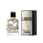 Refect Beauty Yves Saint Laurent Libre L'Absolu Platine parfum bottle and silver metallic packaging box