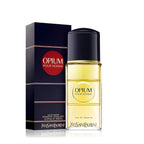 Refect Beauty Yves Saint Laurent Opium Pour Homme Eau de Toilette bottle and dark blue box with red circular logo