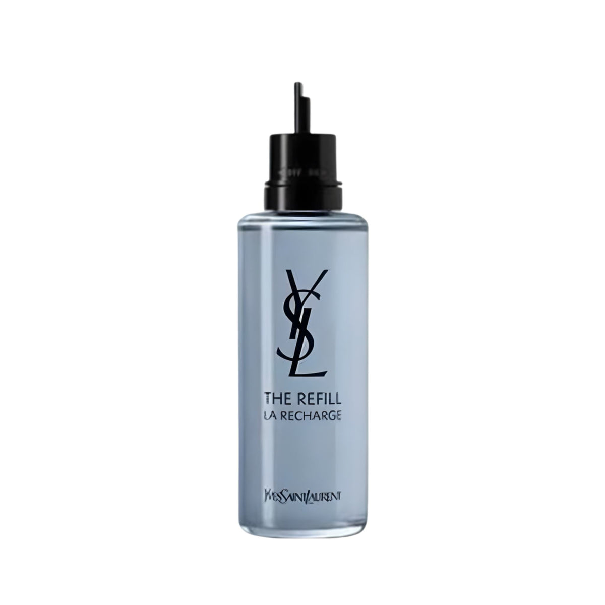 Refect Beauty Yves Saint Laurent Y Eau de Parfum refill bottle with a clear glass container and black nozzle Main image