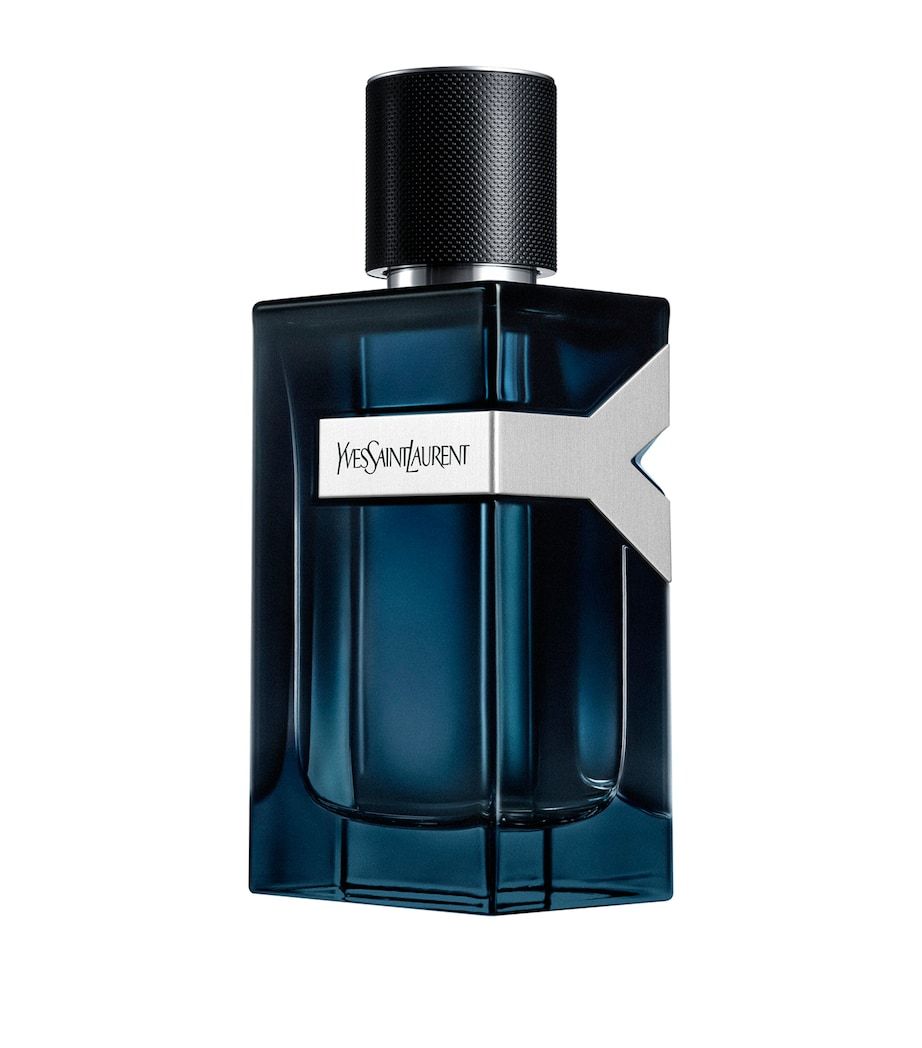 Refect Beauty Yves Saint Laurent Y Eau de Parfum Intense in a deep blue glass bottle with a silver Y logo detail. Main image
