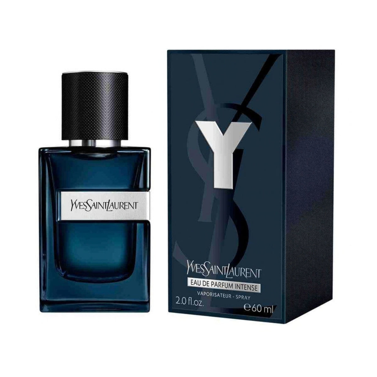 Refect Beauty Yves Saint Laurent Y Eau de Parfum Intense fragrance bottle and dark blue box packaging