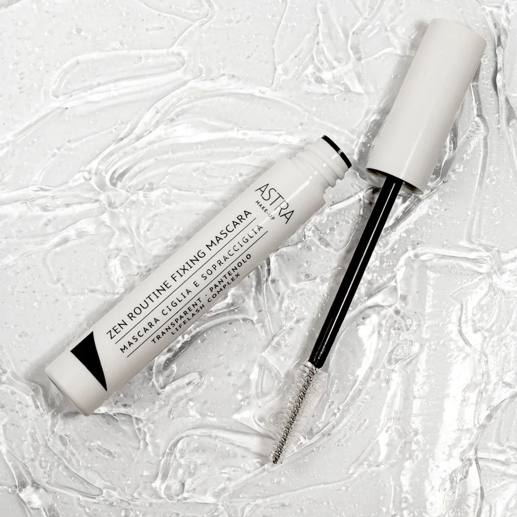 Refect Beauty Astra Zen Routine Fixing Mascara for lashes and brows with a clear nourishing formula and spoolie brush.