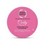 Refect Beauty Zero Frizz Curly Defining Shea Oil Activator in a round pink jar for enhanced curl definition.